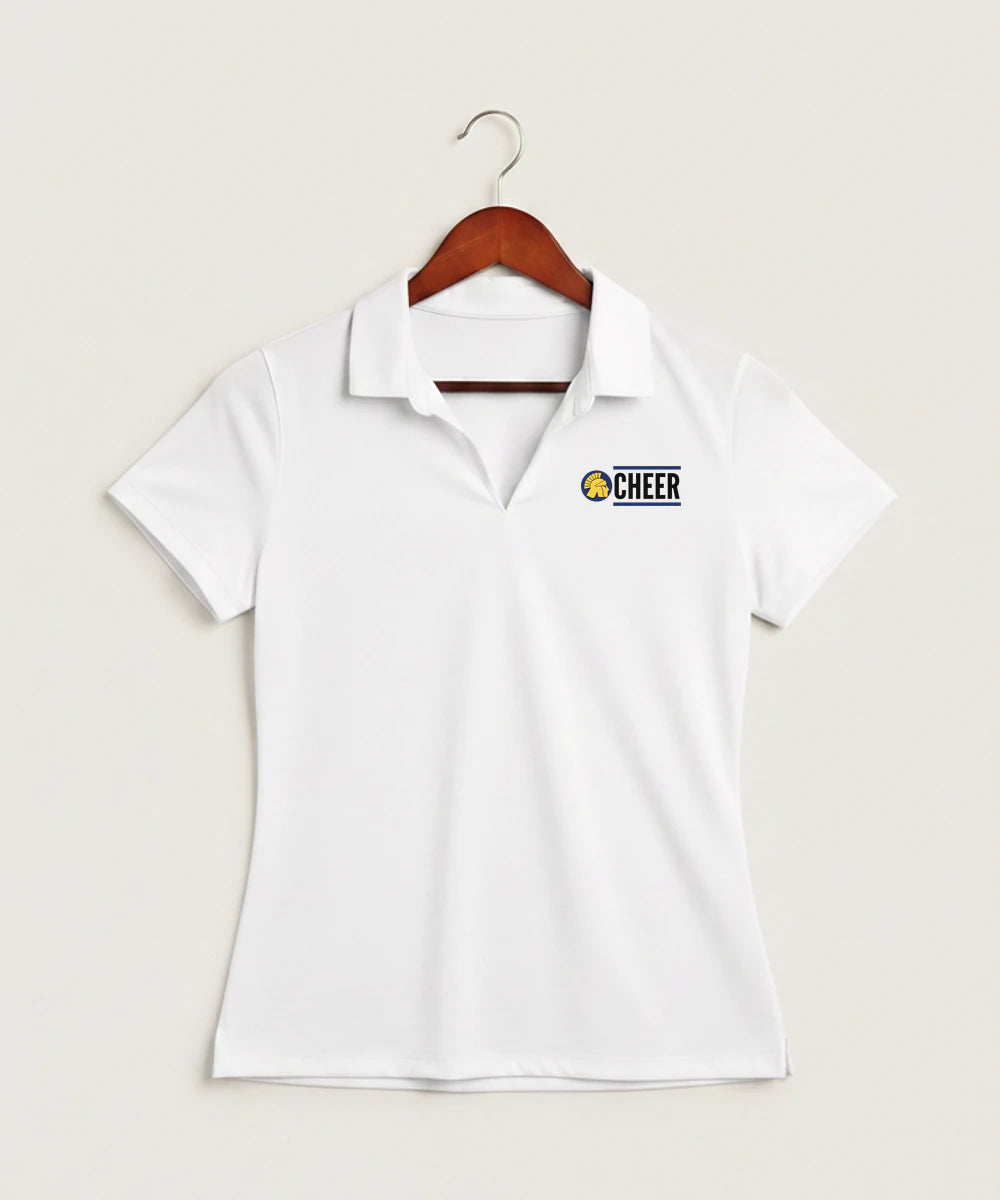 Wausau West High School Cheer - White Polo - Left Chest