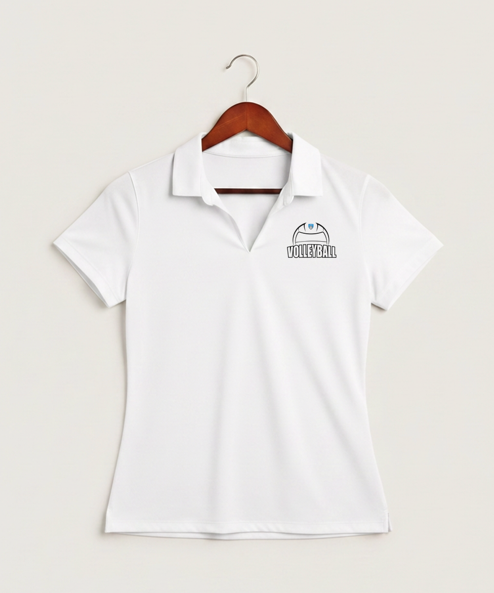 Janesville Waldorf Pemberton Volleyball (Girls) - White Polo - Left Chest