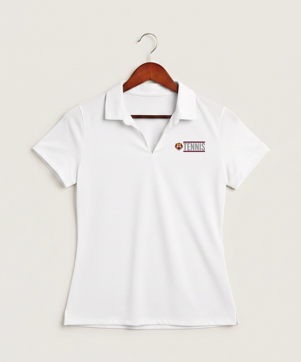 Stewartville High School Tennis (Coed) - White Polo - Left Chest