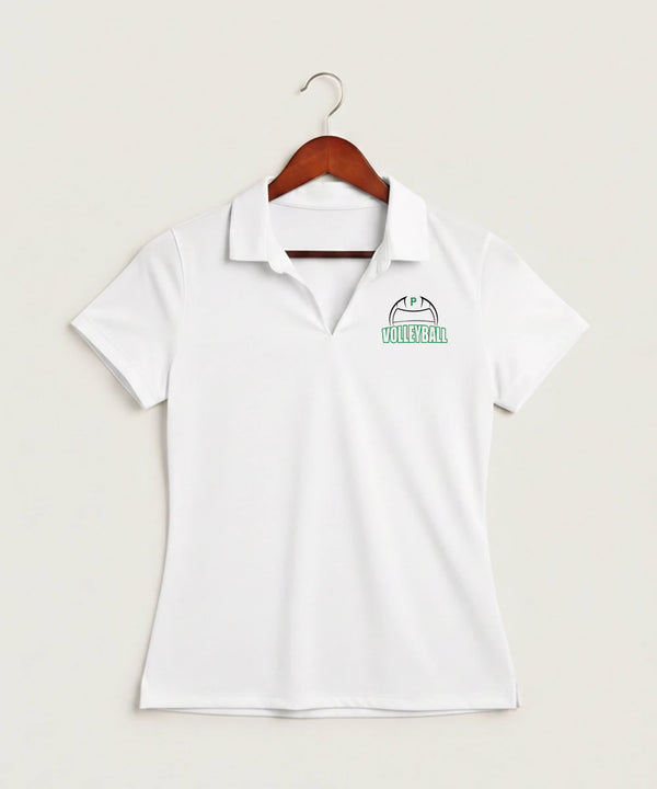 Pipestone Area High School Volleyball (Girls) - White Polo - Left Chest