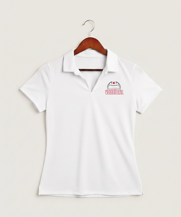 Mcgregor High School Volleyball (Girls) - White Polo - Left Chest