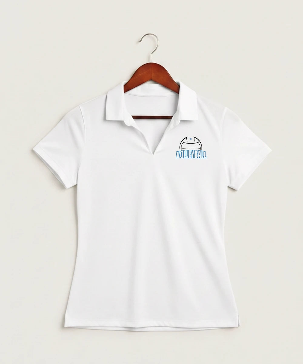 Eastview High School Volleyball (Girls) - White Polo - Left Chest