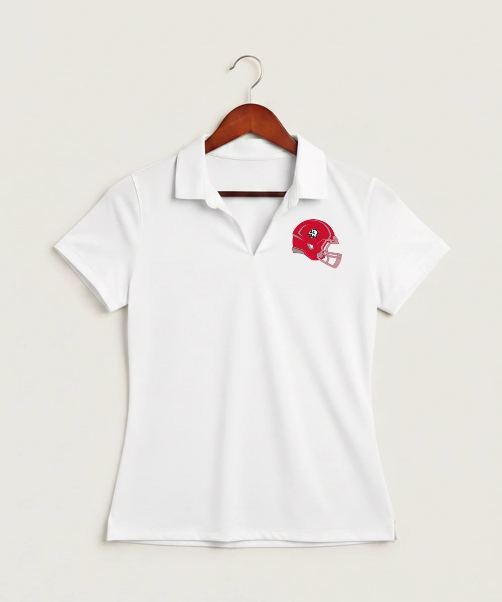 Buffalo High School Football (Boys) - White Polo - Left Chest