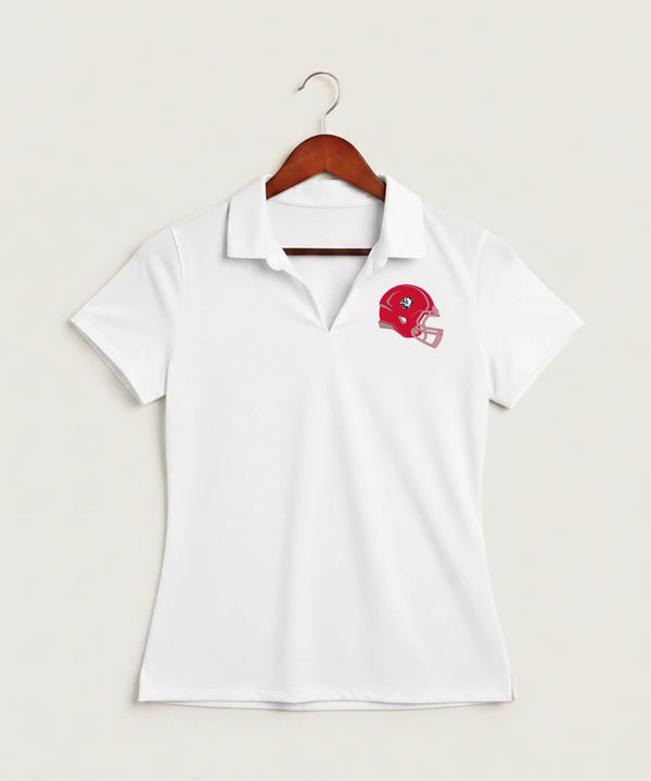 Buffalo High School Football (Boys) - White Polo - Left Chest
