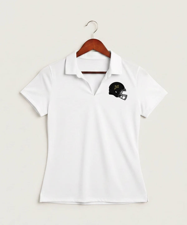 Burnsville High School Football (Boys) - White Polo - Left Chest