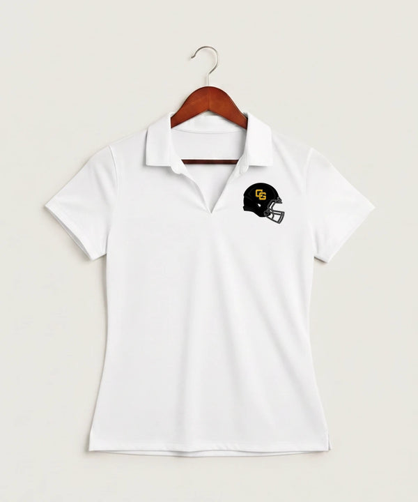 Clearbrook Gonvick High School Football (Boys) - White Polo - Left Chest