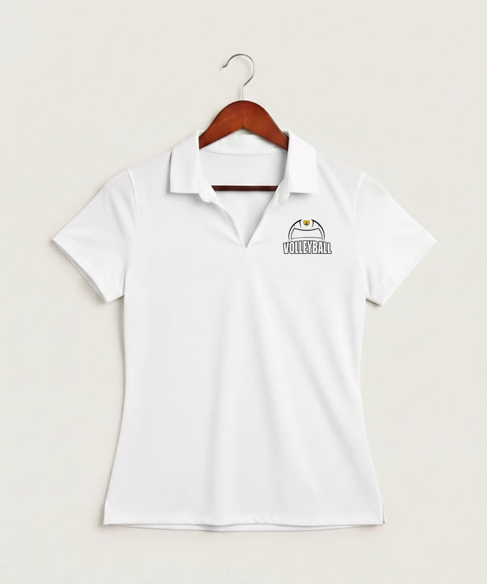 Byron High School Volleyball (Girls) - White Polo - Left Chest
