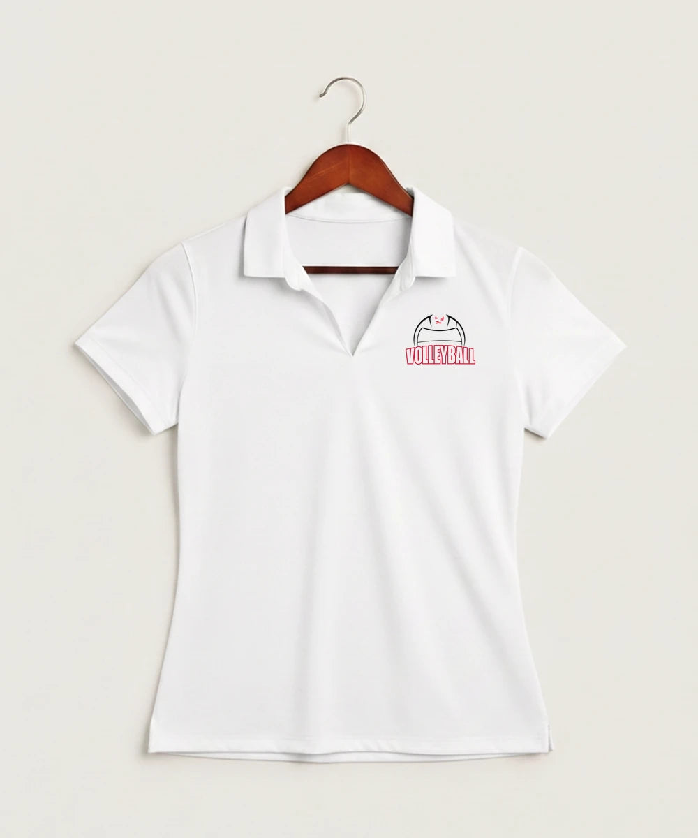 Wabasha Kellogg High School Volleyball (Girls) - White Polo - Left Chest