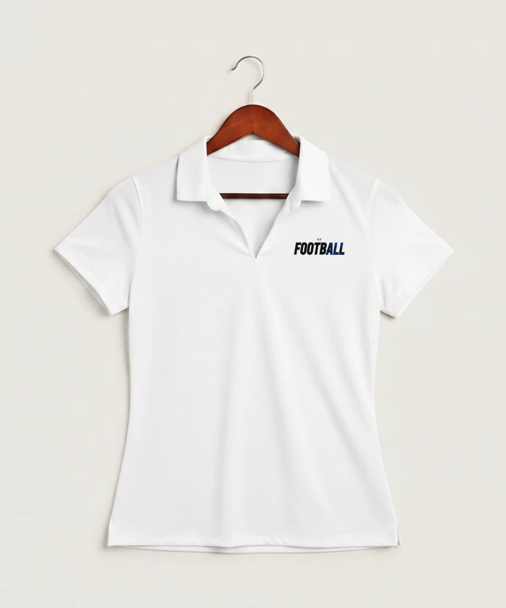 West Bend West High School Football - White Polo - Left Chest
