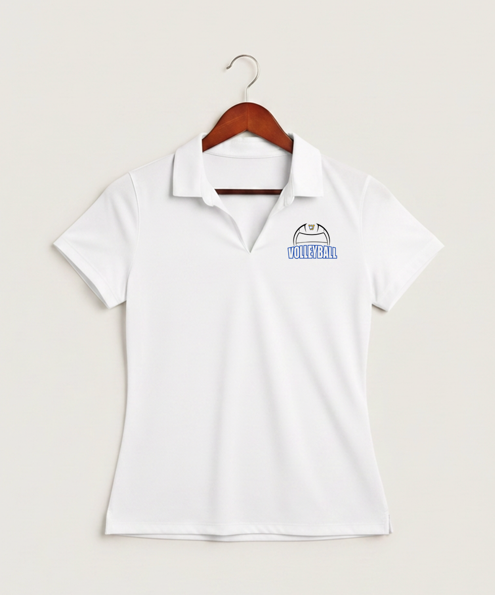 Windom Area High School Volleyball (Girls) - White Polo - Left Chest