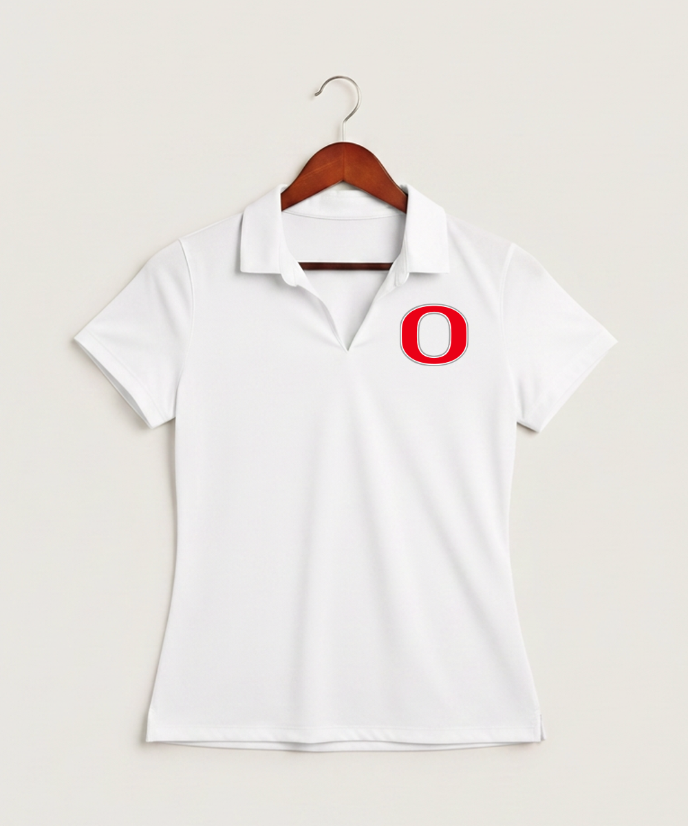 Osakis High School Athletics Coed - White Polo - Left Chest