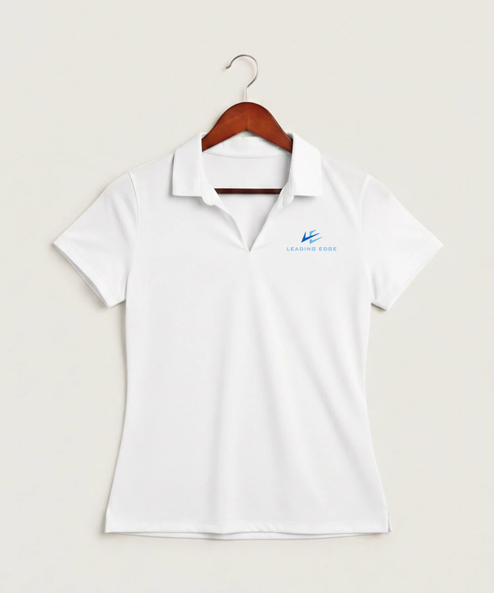 Leading Edge Team Store - White Polo - Left Chest