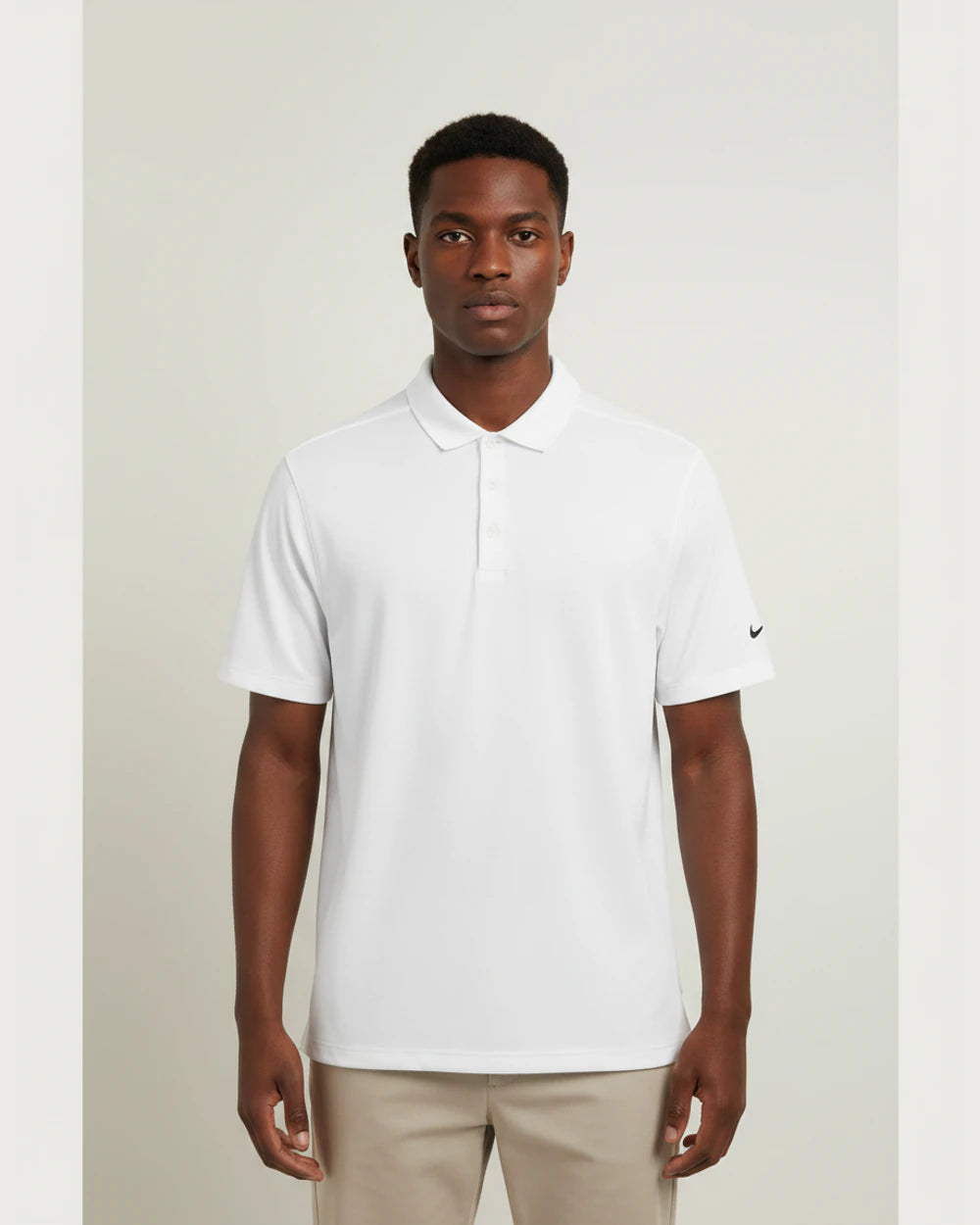 Ashwaubenon High School Football (Boys) - White Polo - Left Chest (model)