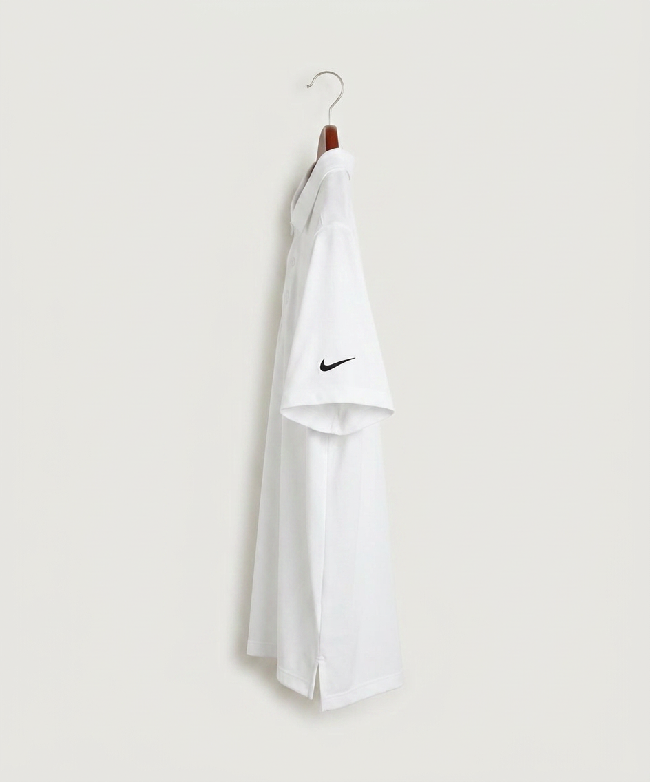 Polo HS Football general - White Polo - Left Chest (side)