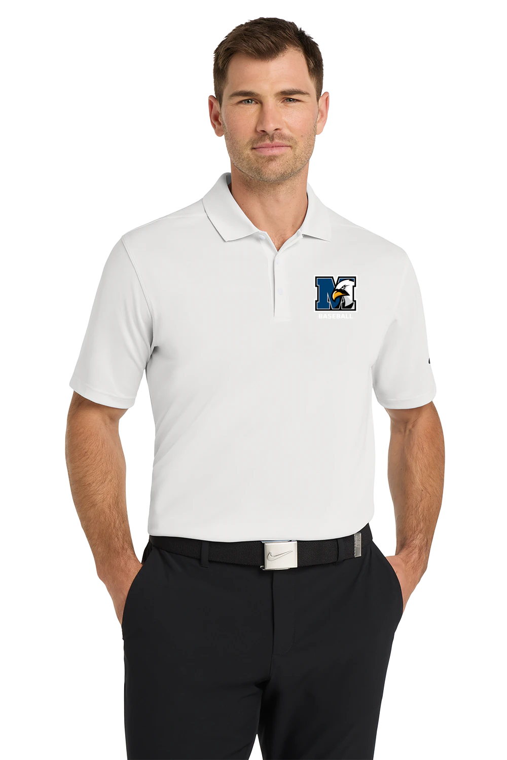 New York Mills Baseball - White Polo - Left Chest