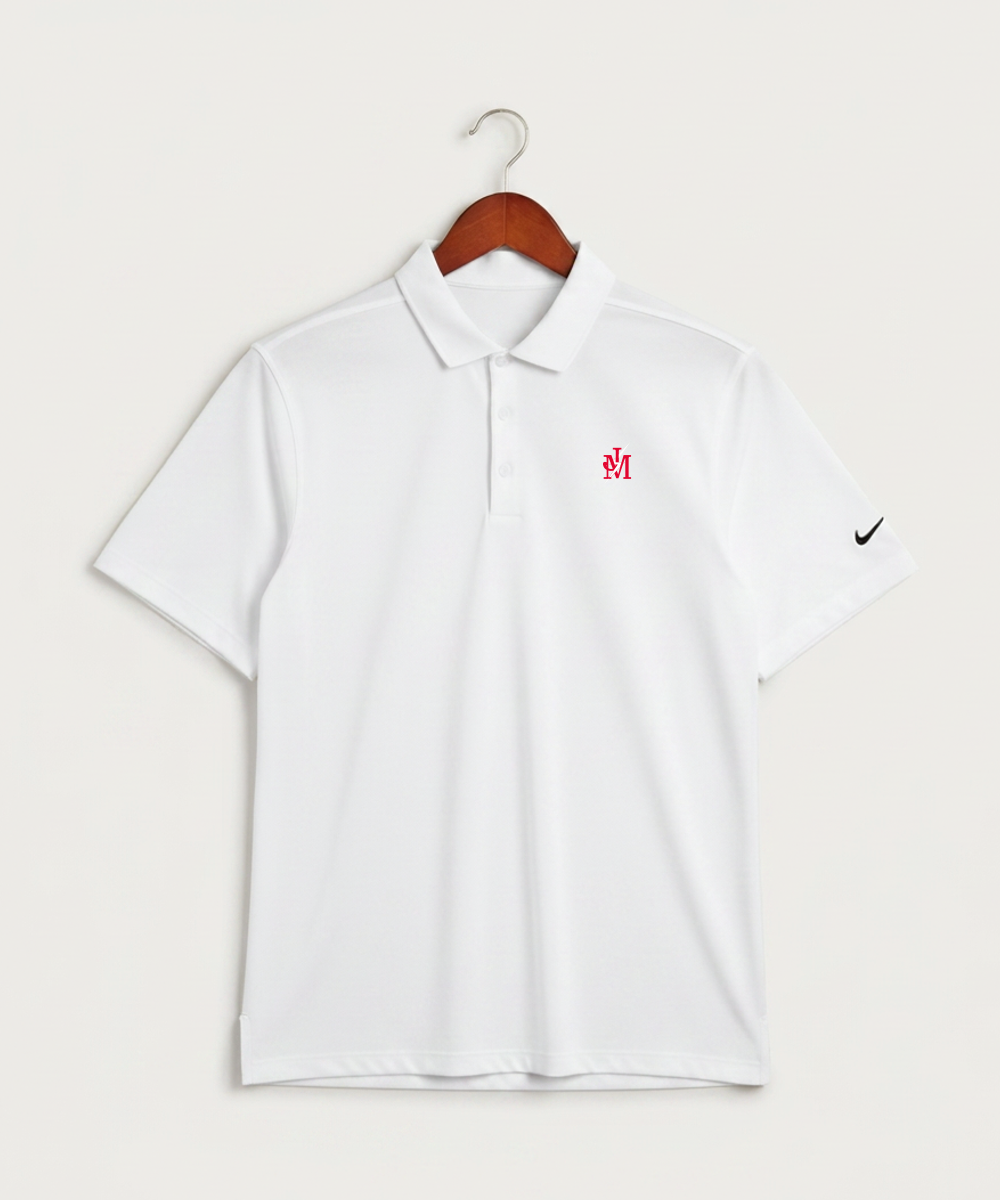 John Marshall High School Cross Country (Coed) - White Polo - Left Chest