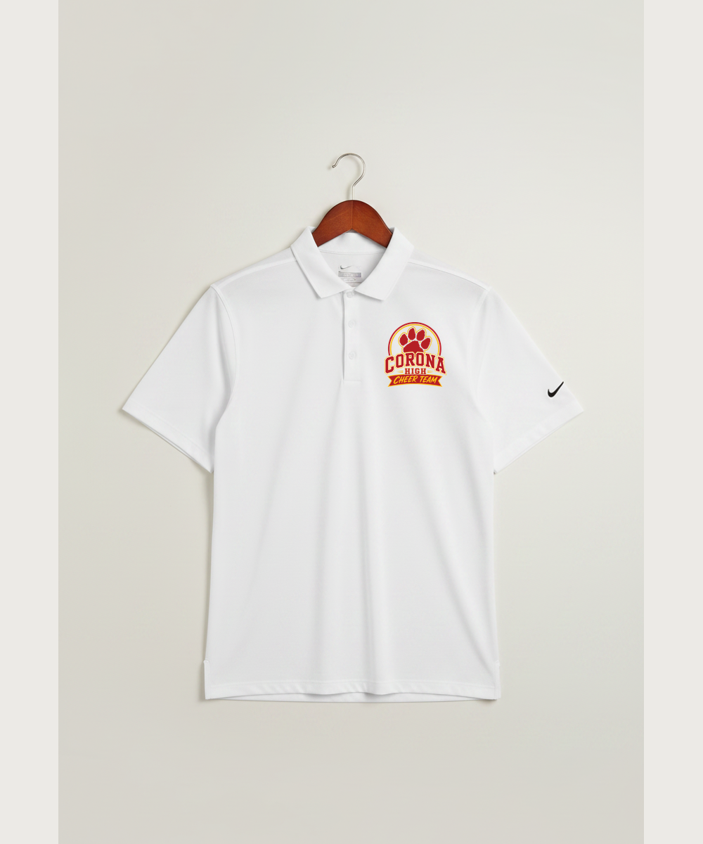 Corona Senior High School Cheer - White Polo - Left Chest