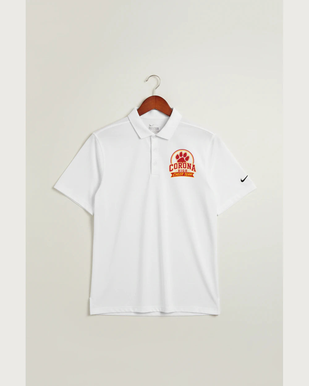 Corona Senior High School Cheer - White Polo - Left Chest