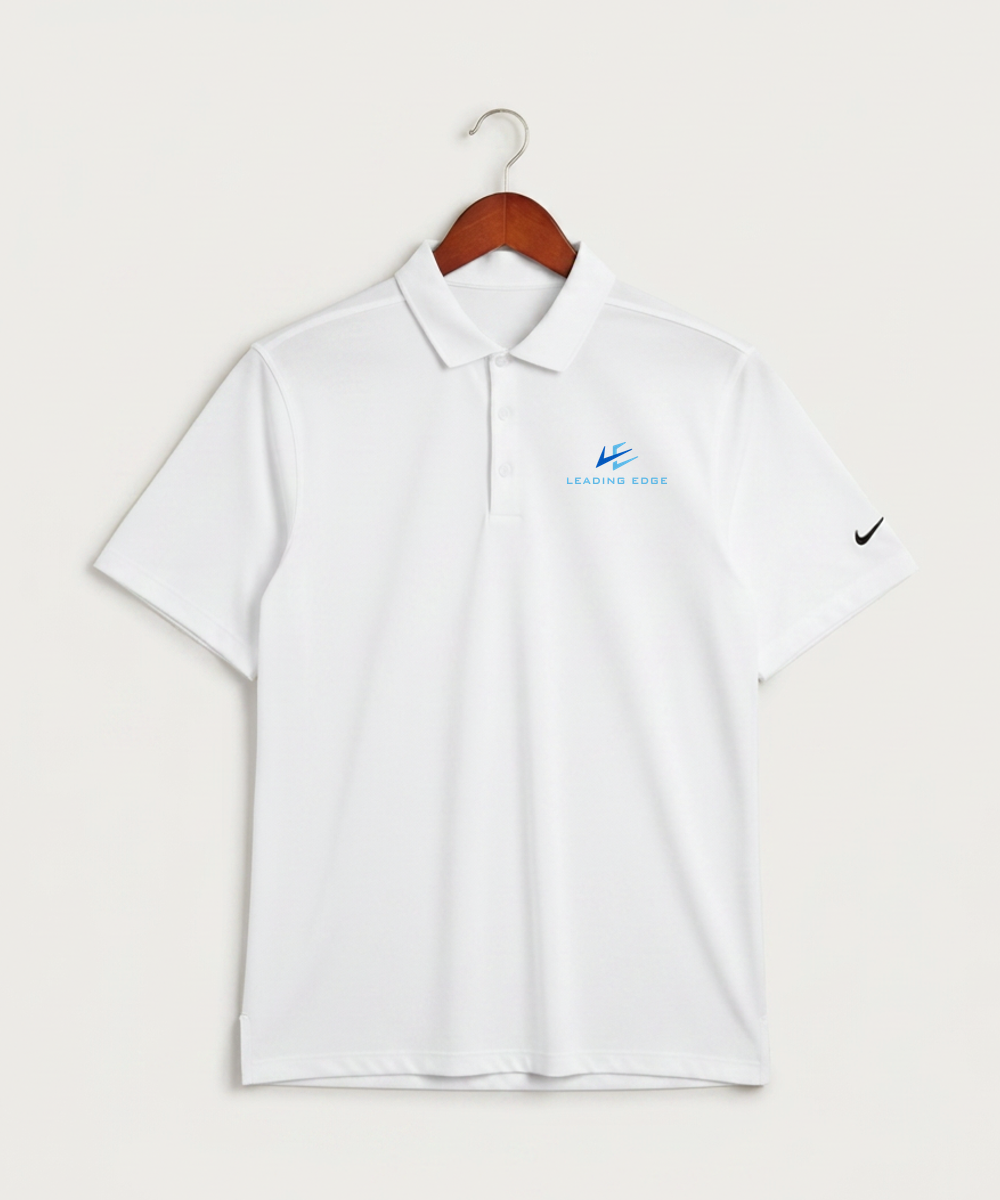 Leading Edge Team Store - White Polo - Left Chest