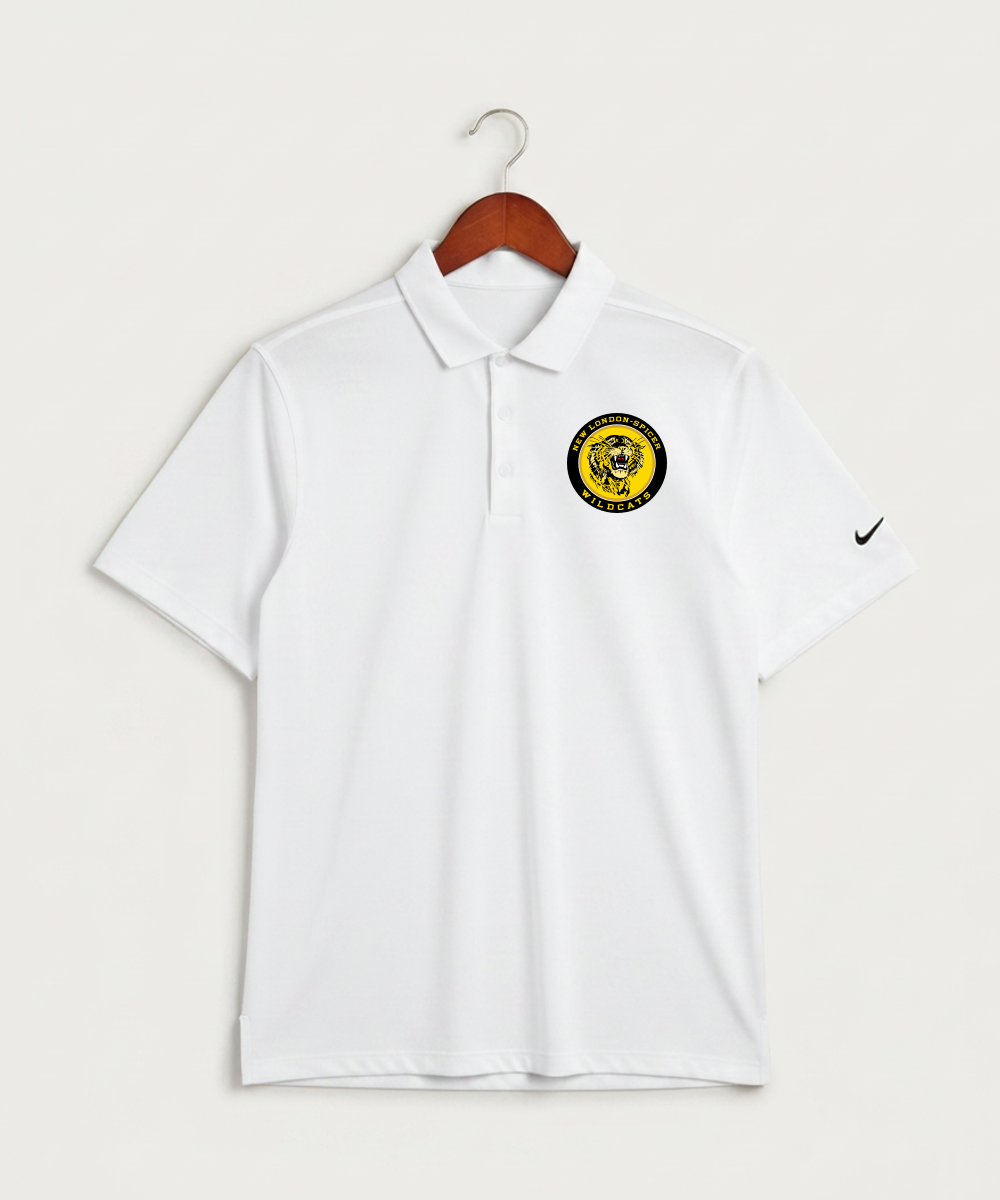 New London Spicer High School Football (Boys) - White Polo - Left Chest