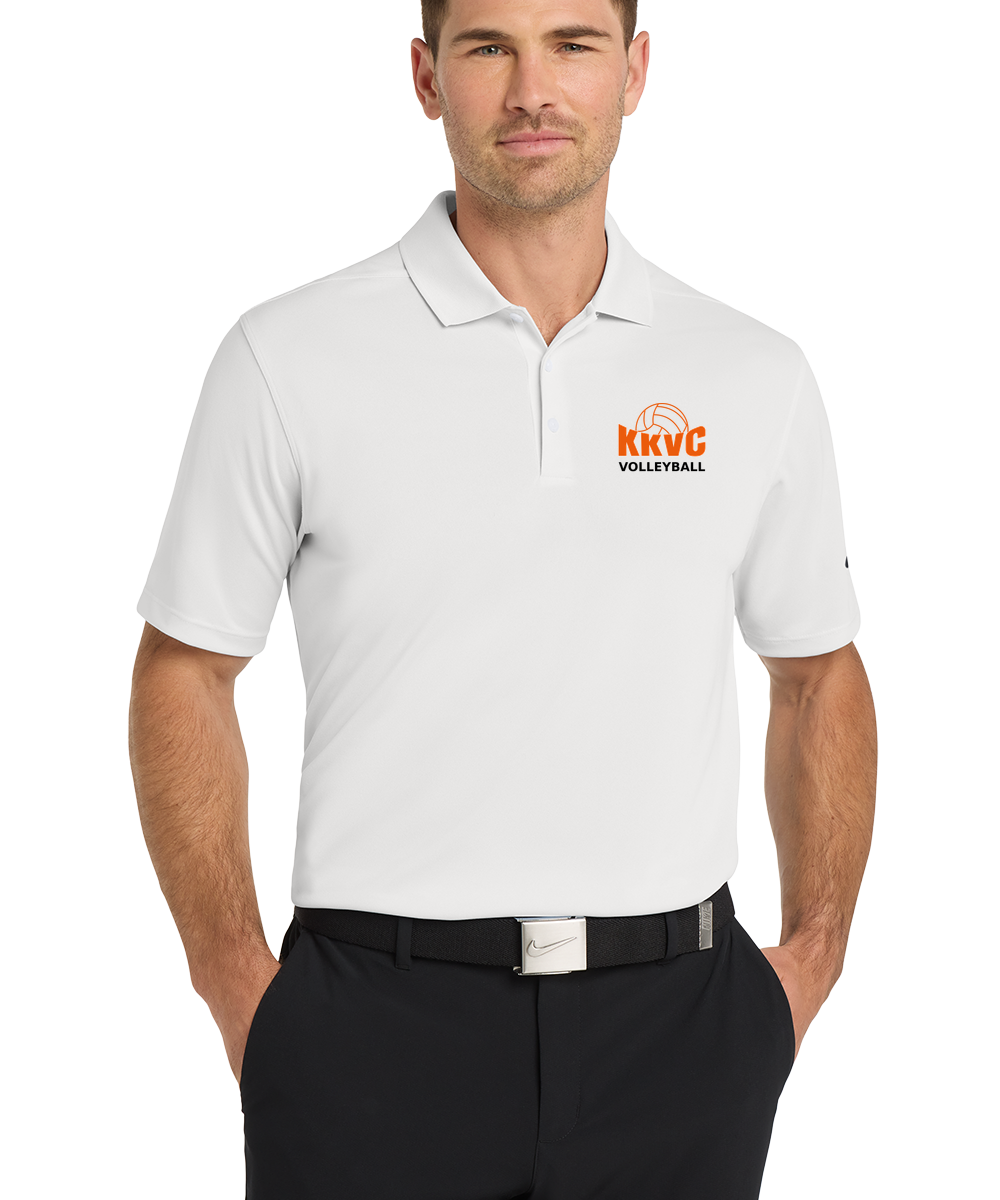 KVCC Volleyball - White Polo - Left Chest