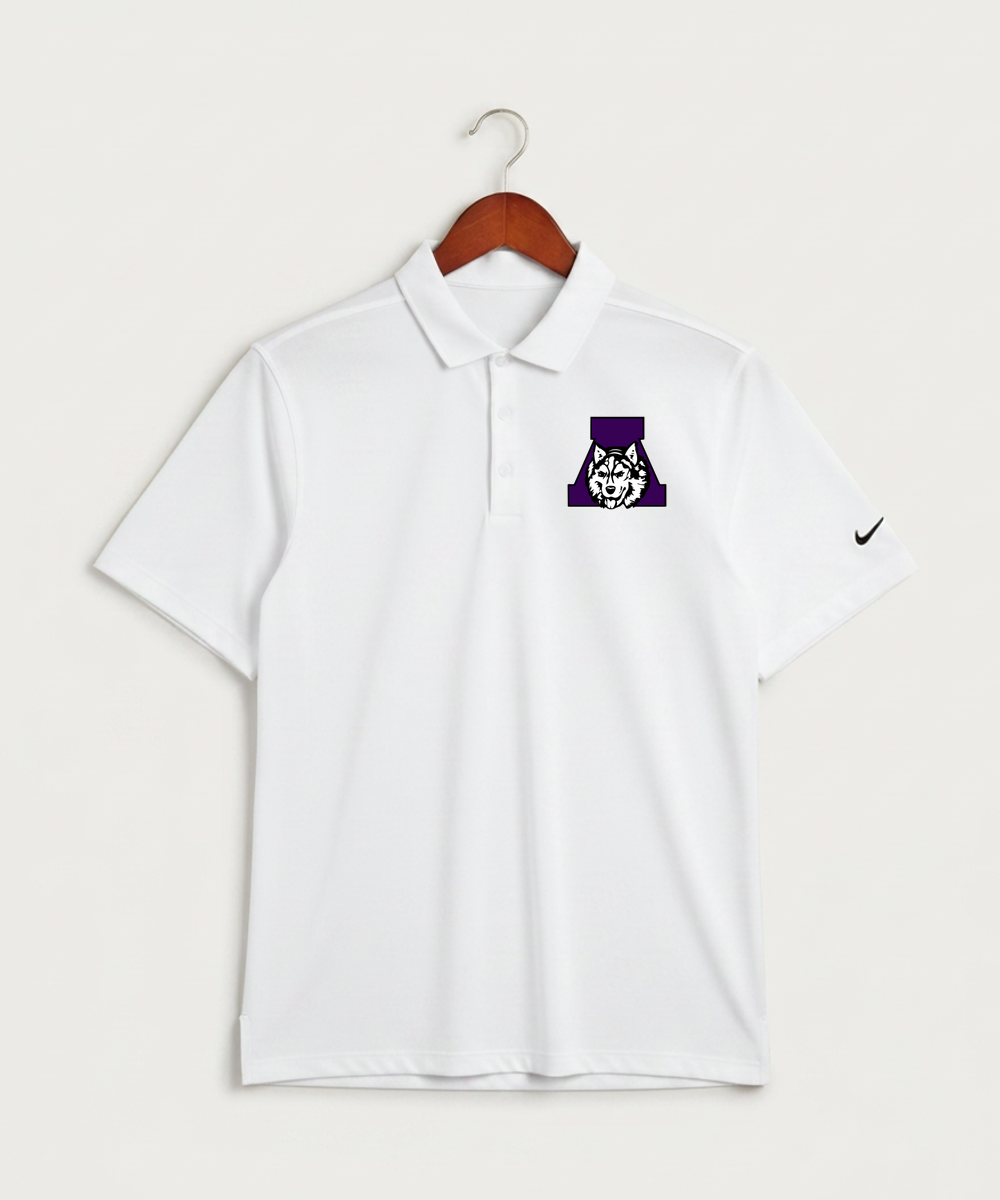 Albany High School Volleyball (Girls) - White Polo - Left Chest