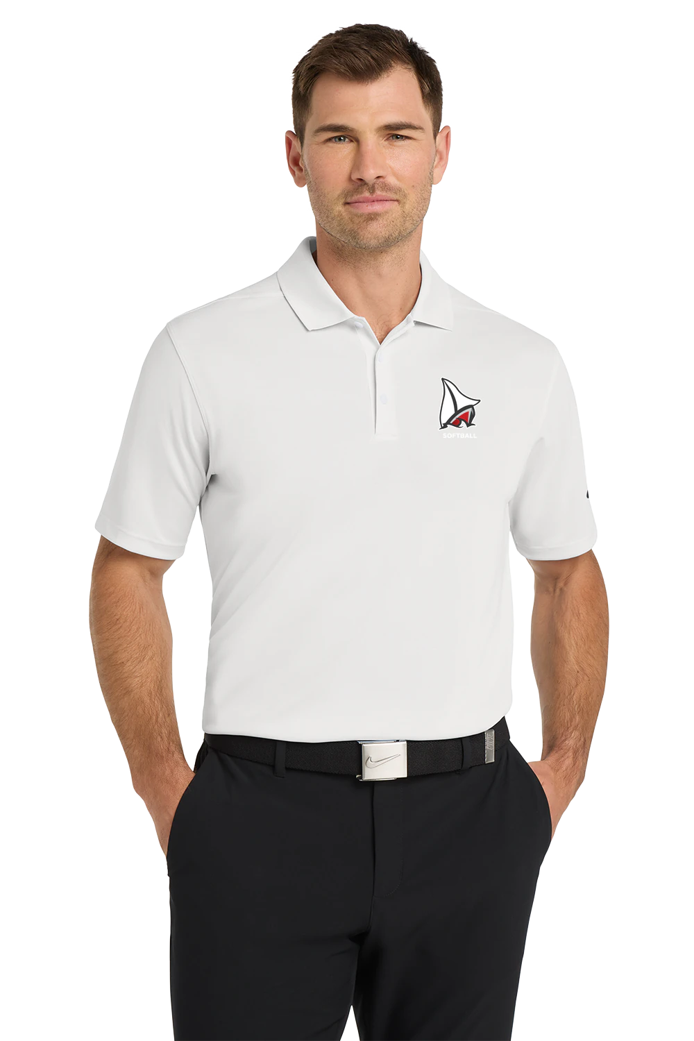 Detroit Lakes Softball - White Polo - Left Chest