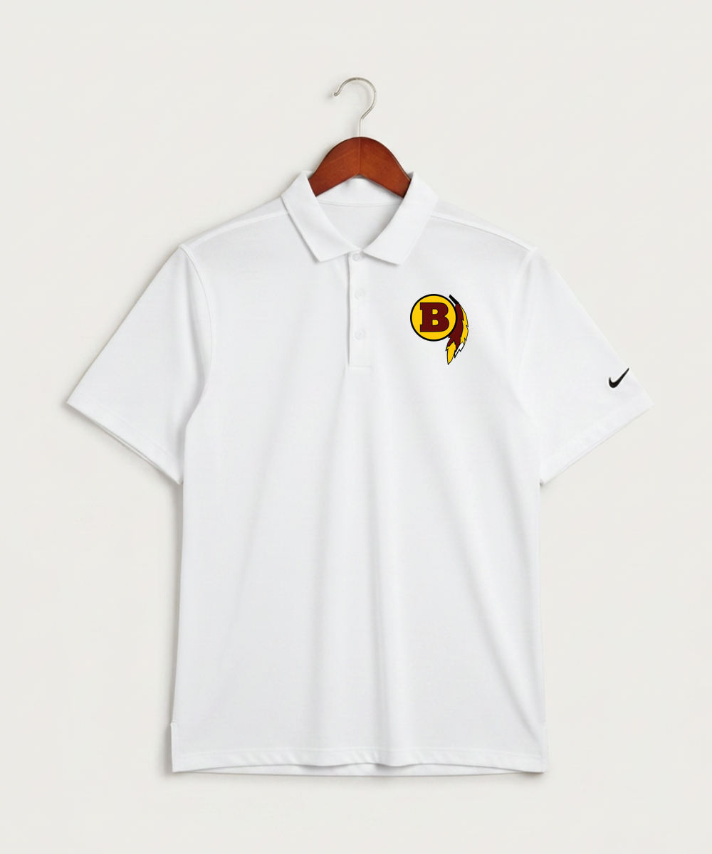 Benson High School Football (Boys) - White Polo - Left Chest