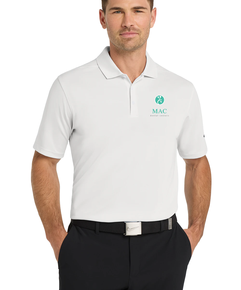 Mac Dental Business - White Polo - Left Chest