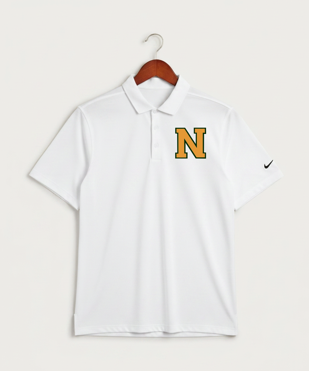 Nevis High School Volleyball (Girls) - White Polo - Left Chest