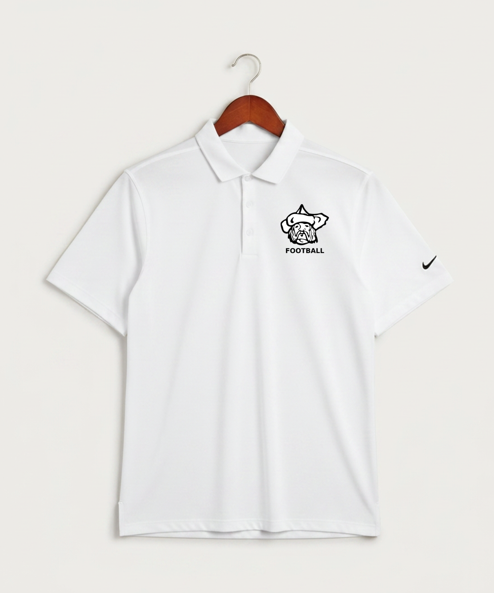 Polo HS Football general - White Polo - Left Chest