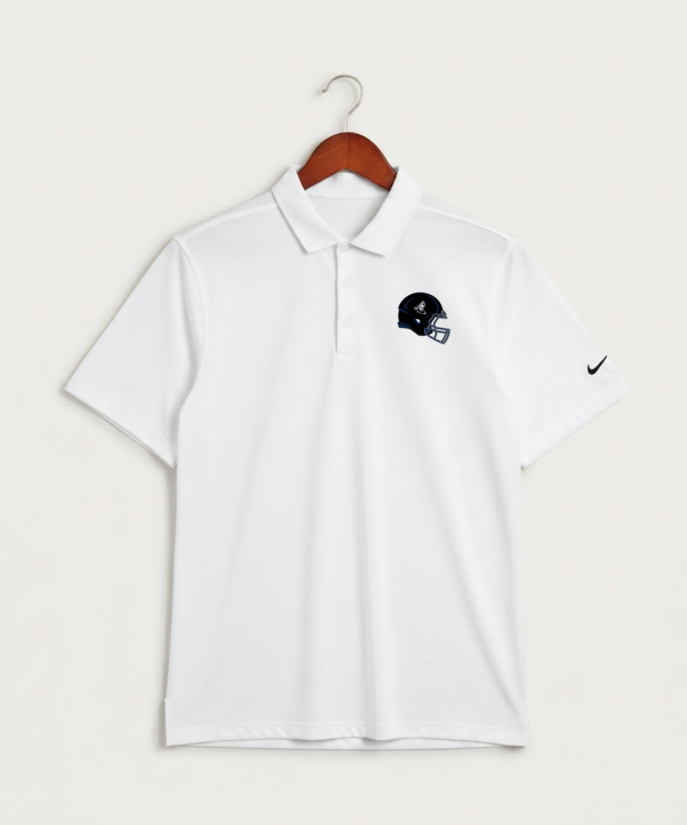 Heron Lake-Okabena High School Football (Boys) - White Polo - Left Chest