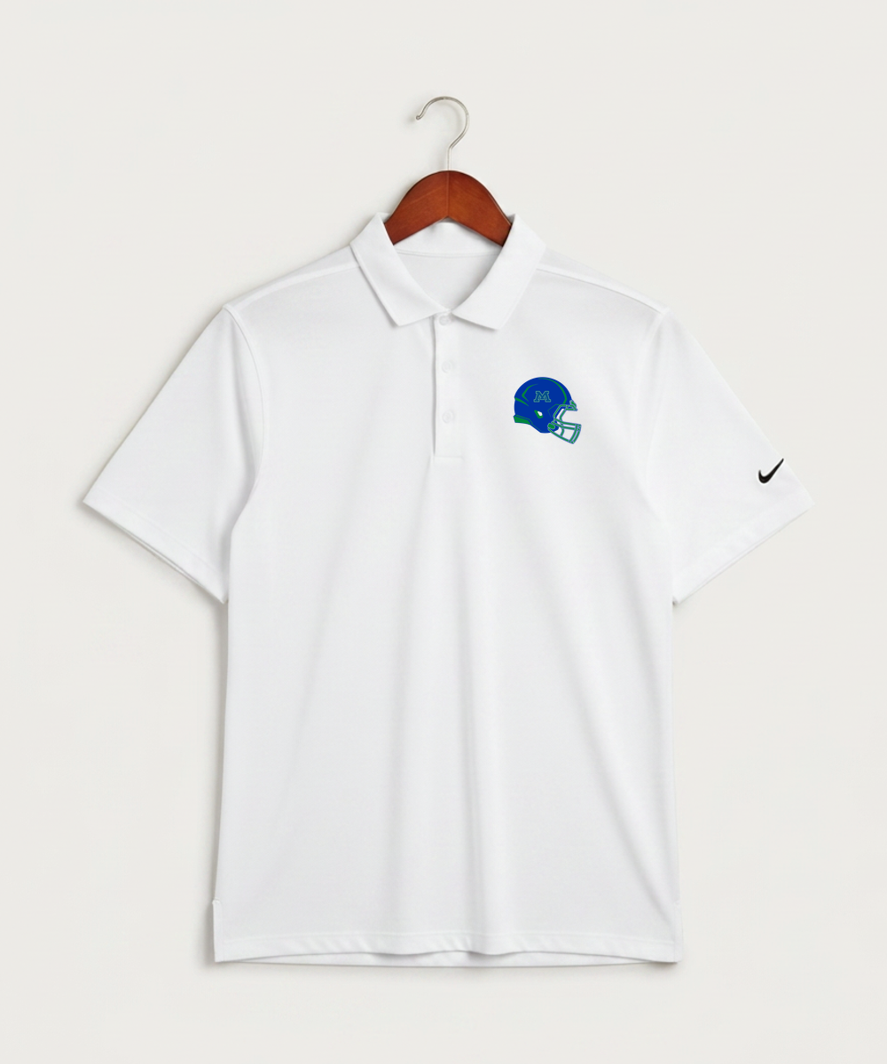 Minnewaska Area High School Football (Boys) - White Polo - Left Chest