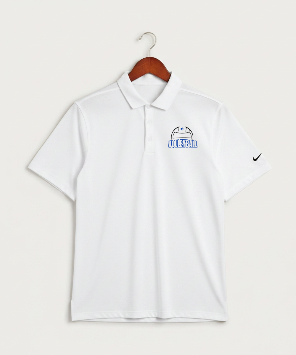 Owatonna High School Volleyball (Girls) - White Polo - Left Chest