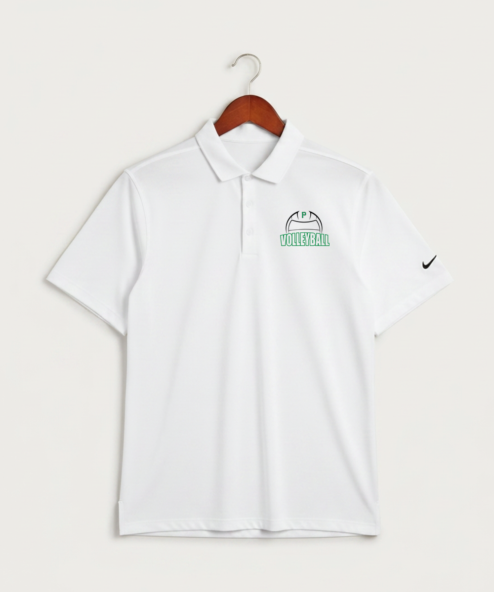 Pipestone Area High School Volleyball (Girls) - White Polo - Left Chest