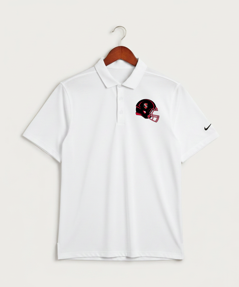 Saint James High School Football (Boys) - White Polo - Left Chest