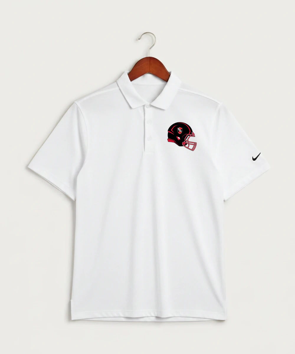Saint James High School Football (Boys) - White Polo - Left Chest