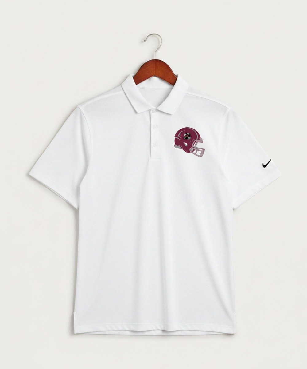 Yellow Medicine East High School Football (Boys) - White Polo - Left Chest