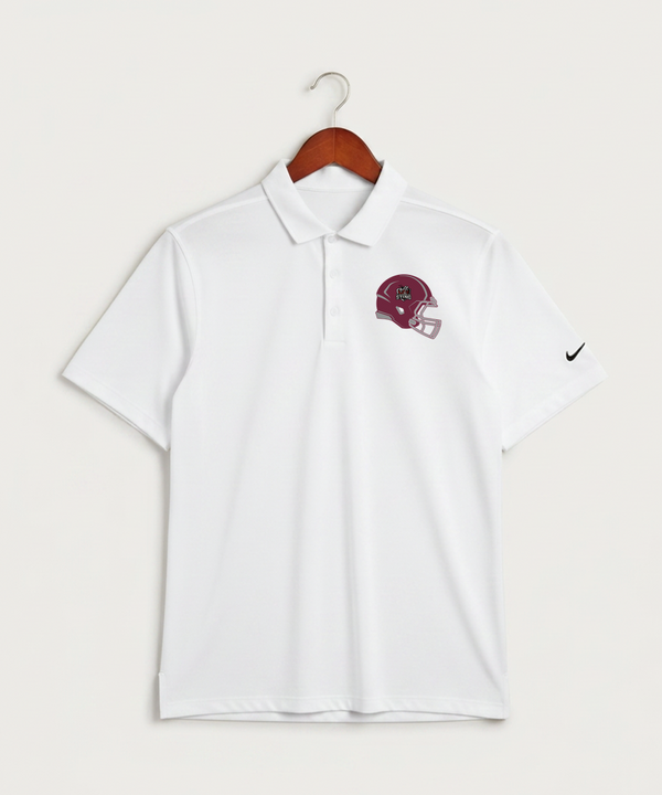 Yellow Medicine East High School Football (Boys) - White Polo - Left Chest