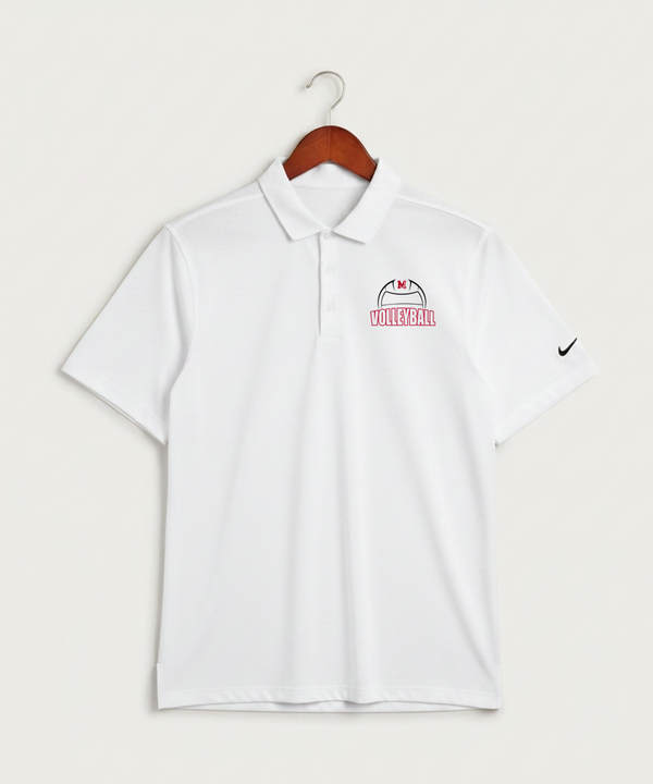 Mcgregor High School Volleyball (Girls) - White Polo - Left Chest