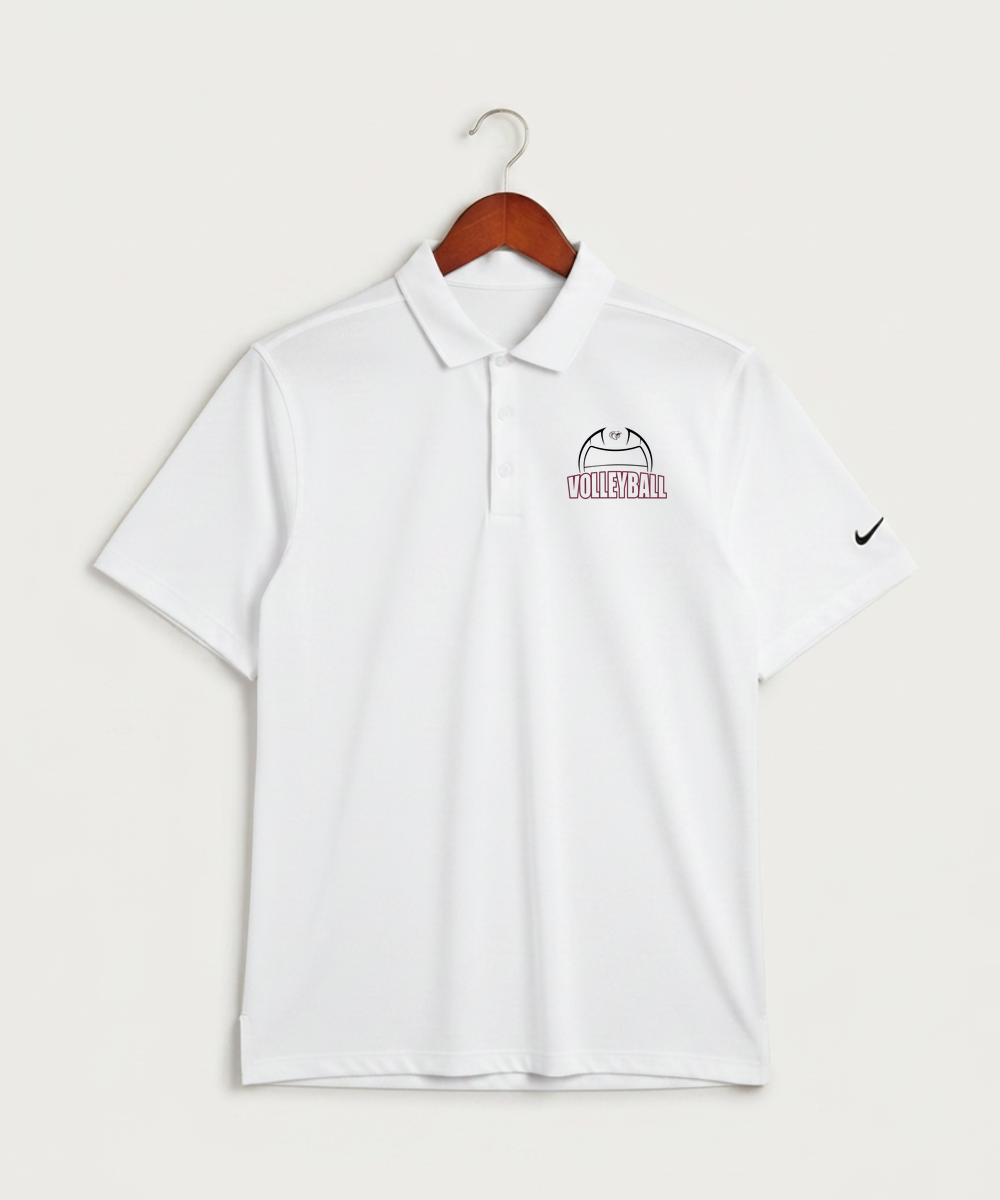 Triton High School Volleyball (Girls) - White Polo - Left Chest