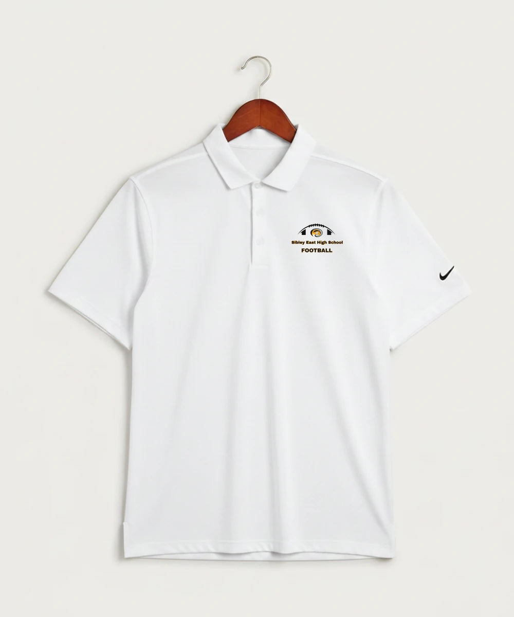 Sibley East High School Football (Boys) - White Polo - Left Chest