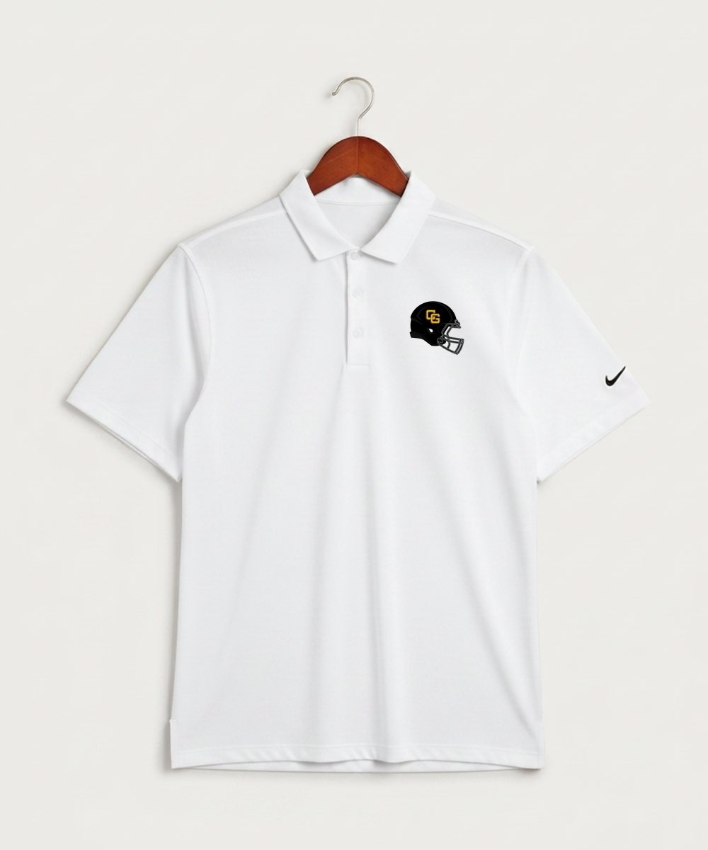 Clearbrook Gonvick High School Football (Boys) - White Polo - Left Chest