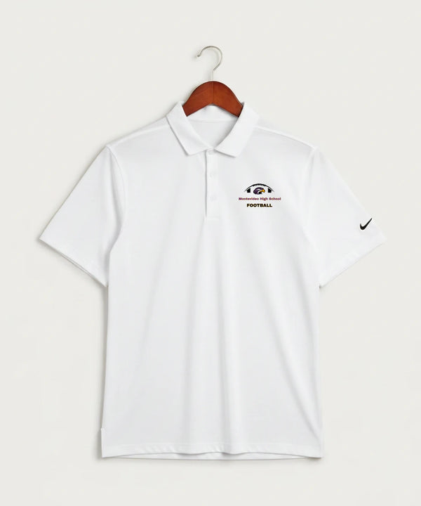 Montevideo High School Football (Boys) - White Polo - Left Chest