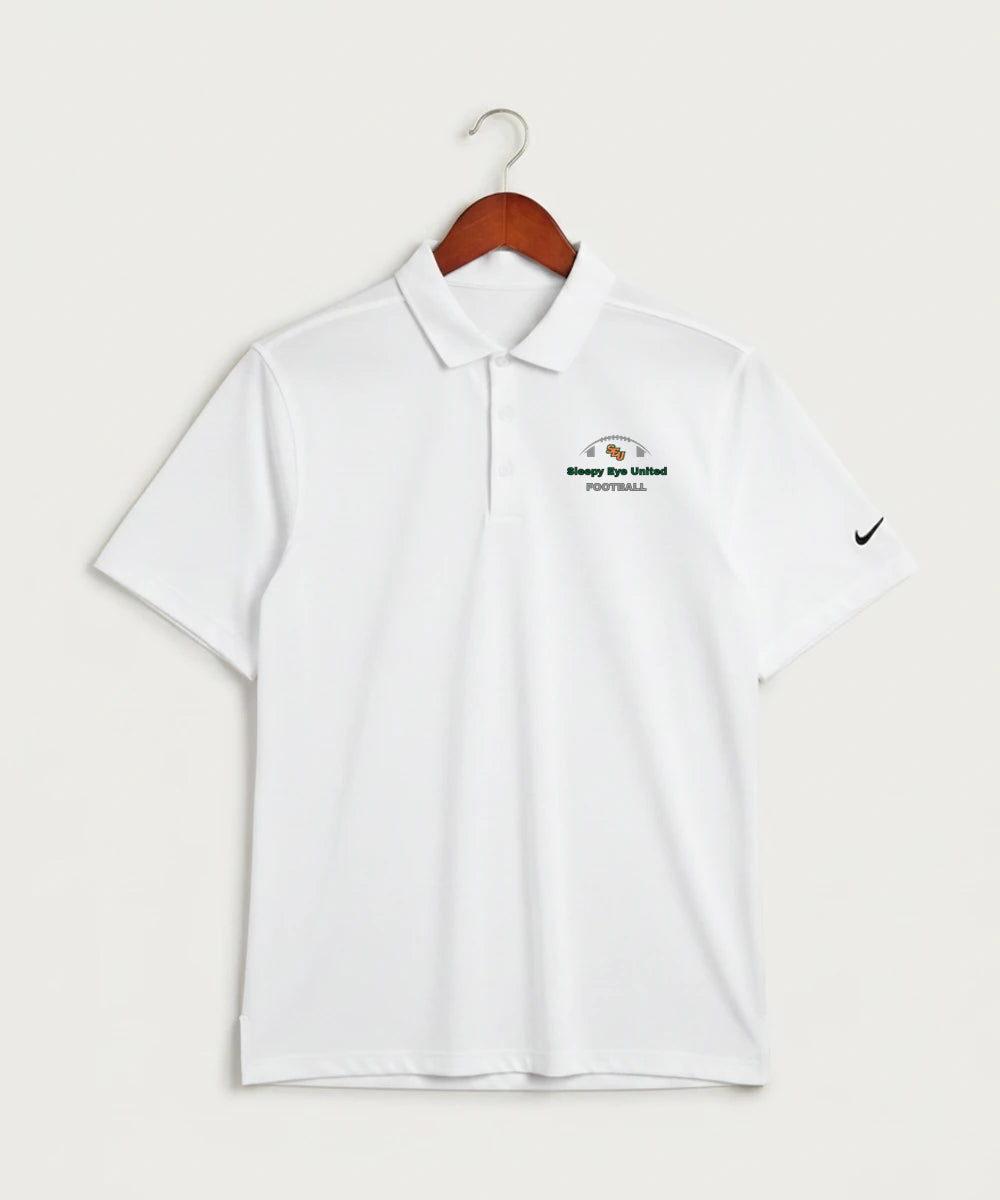 Sleepy Eye United Football (Boys) - White Polo - Left Chest