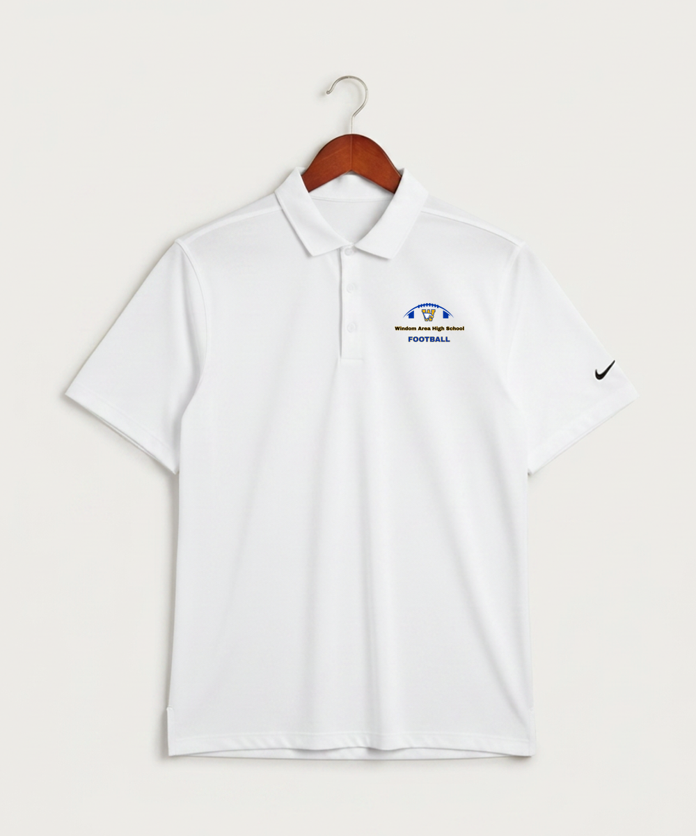 Windom Area High School Football (Boys) - White Polo - Left Chest