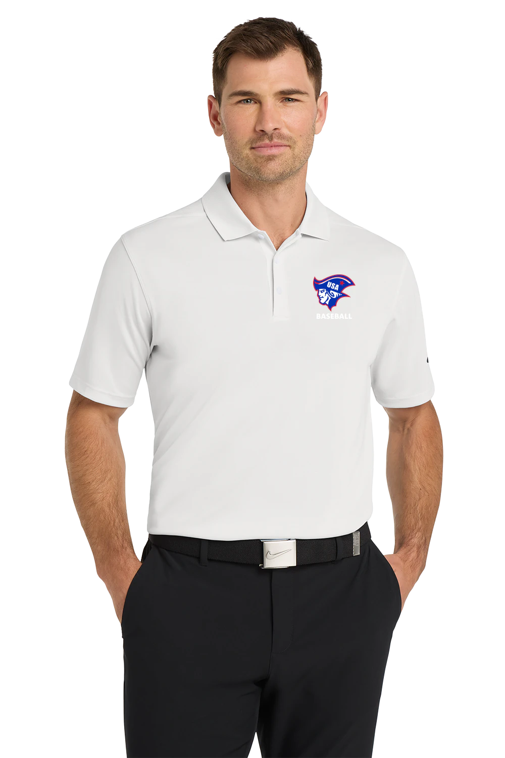 Testing Team Store - White Polo - Left Chest