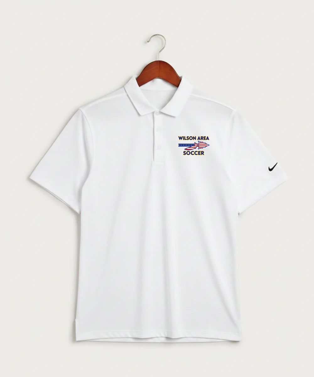 Wilson Area School Soccer Soccer - White Polo - Left Chest