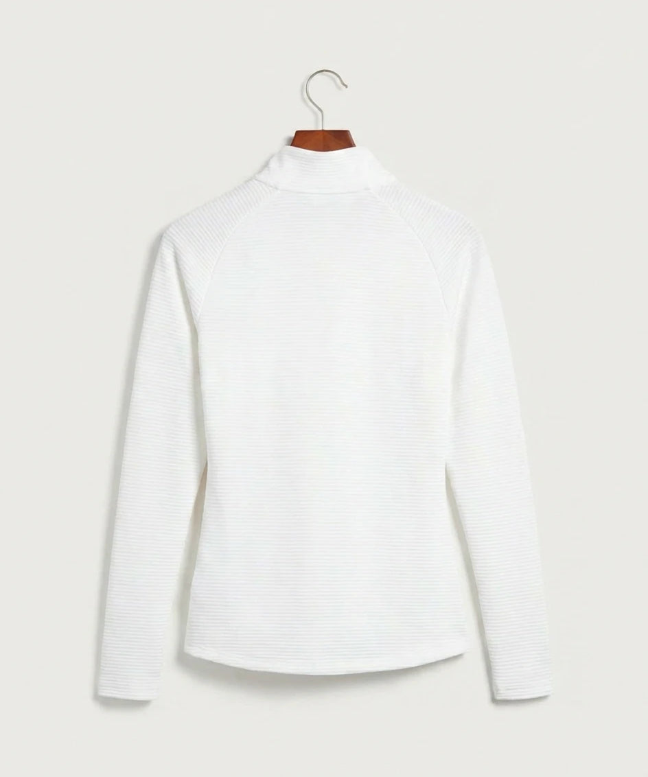 Hershey High School Volleyball Team Store - White Quarter Zip - Left Chest (back)