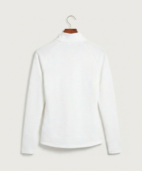 Forreston Volleyball - White Quarter Zip - Left Chest (back)